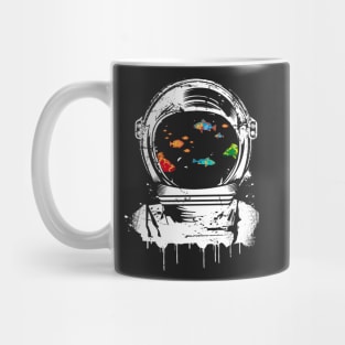 Astronaut helmet aquarium Mug